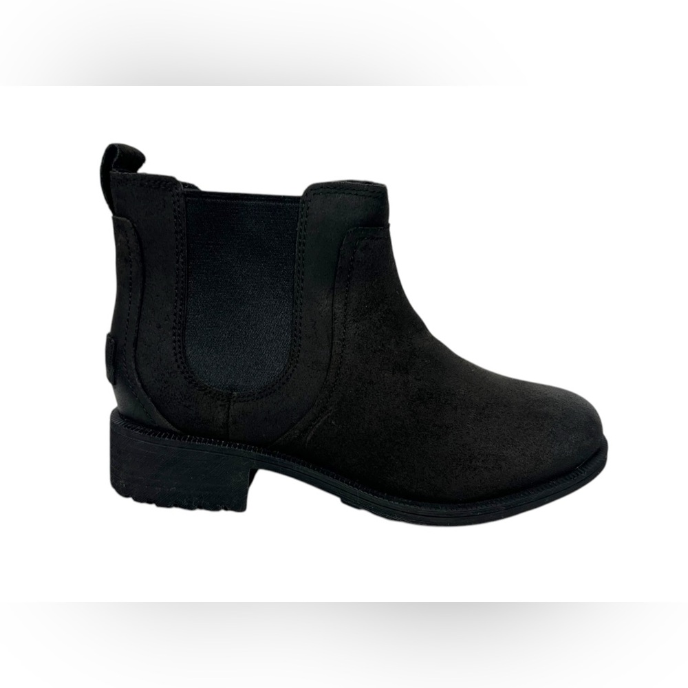 UGG Boots Womens 6 Bonham II Chelsea Pull On Ankle Bootie 1095150 Black Leather